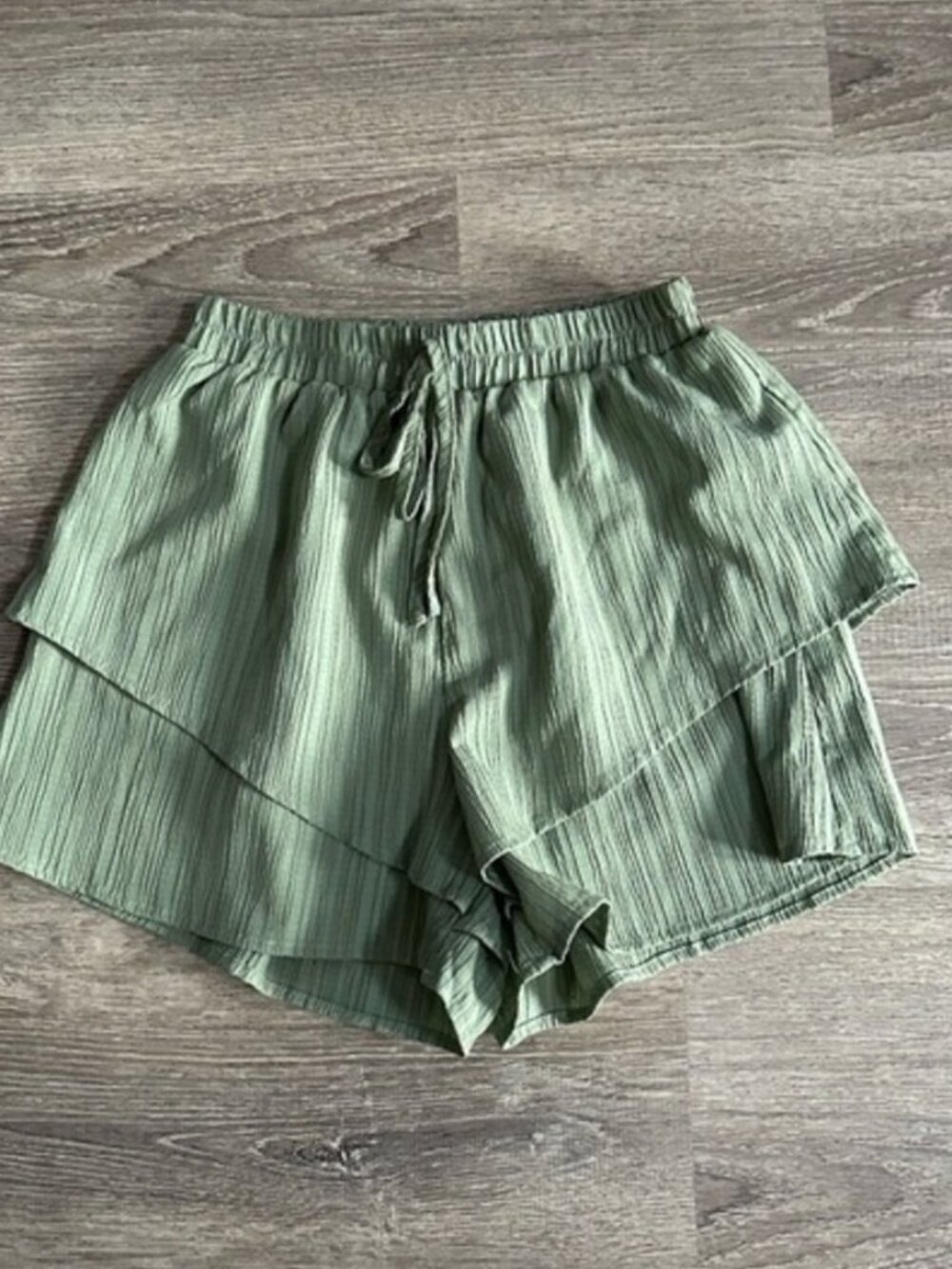High Waist Shorts Medium Matcha Green